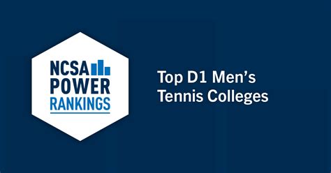 division 1 tennis colleges|men's division 1 tennis rankings.